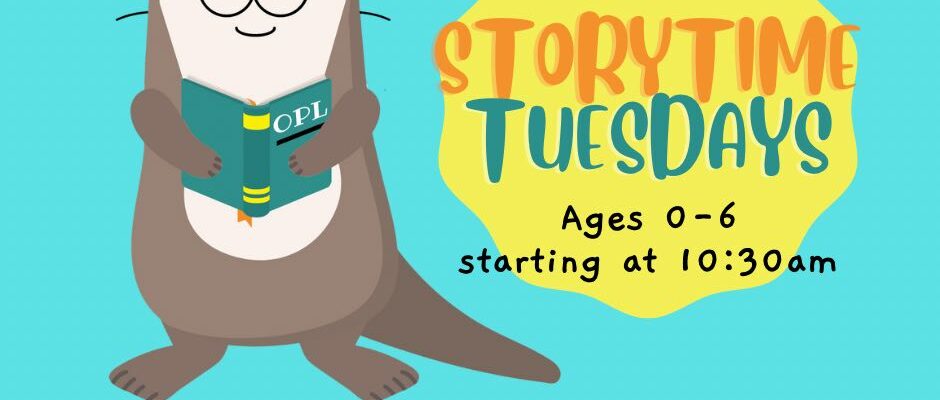 Storytime is ONLY Tuesday! Join us at 10:30am!